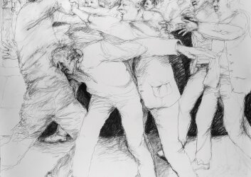 אלימות,_2019-2020,_עיפרון_על_נייר